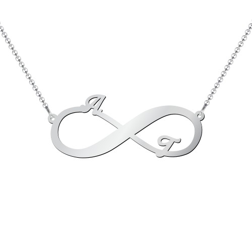 Engravable Two Name Infinity Necklace