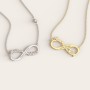 Engravable Two Name Infinity Necklace