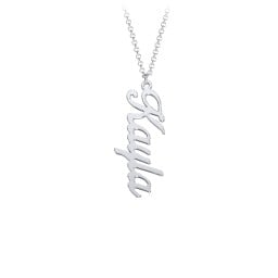 Personalized Vertical 1 Name Necklace in Glamorous Font