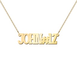 Personalized Varsity Name Necklace