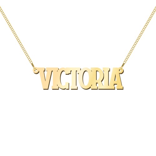 Personalized Varsity Name Necklace