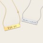 Personalized Handwriting Bar Pendant