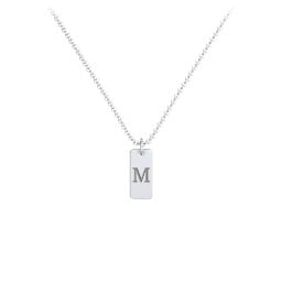 Small Initial Tag Necklace