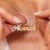 Personalized Name Necklace with Pavé Initial – Sterling Silver