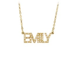 Personalized Pavé Name Necklace