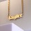 Personalized Name Necklace with Open Curb Chain – 18K Gold Plated Silver