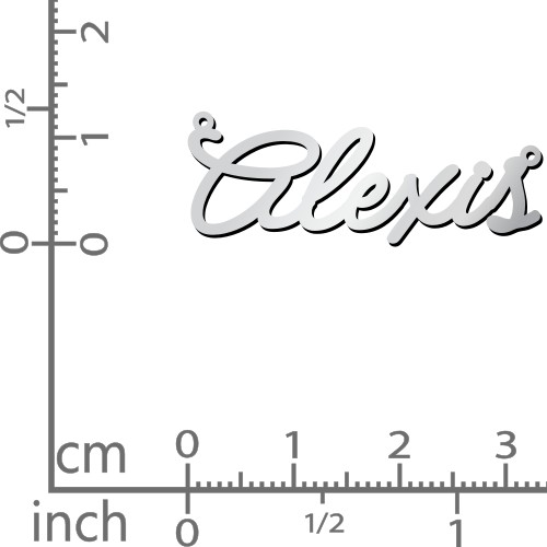 Script Name Necklace with Birthstone