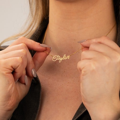 Signature Stainless Steel Name Necklace