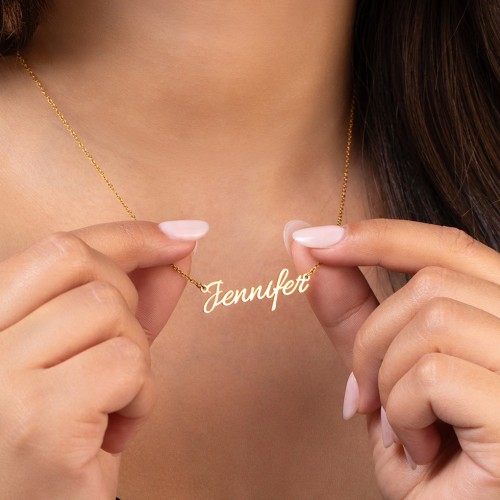 Signature Script Stainless Steel Name Necklace