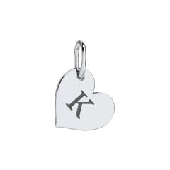 Initial Heart Charm