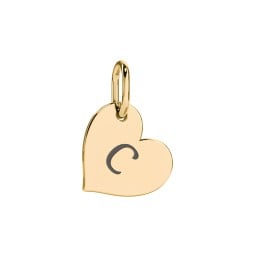 Initial Heart Charm
