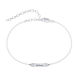 Mini Engravable Bar Anklet