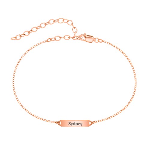 Mini Engravable Bar Anklet