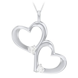 Fusion Hanging Hearts Pendant
