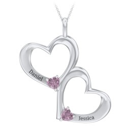 Fusion Hanging Hearts Pendant