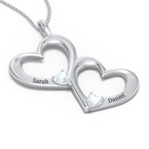 Fusion Hanging Hearts Pendant