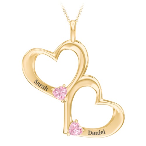 Fusion Hanging Hearts Pendant