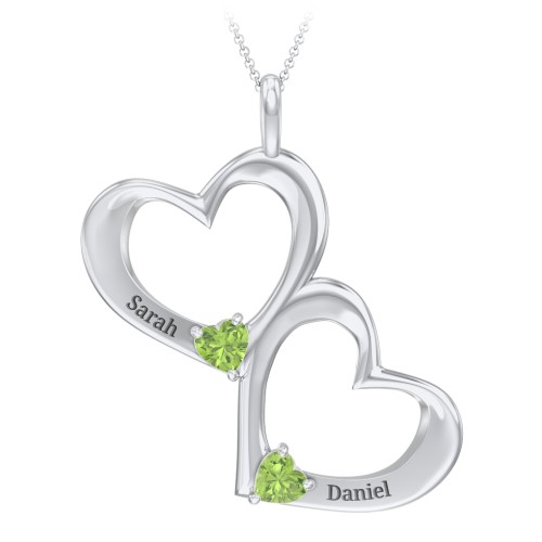 Fusion Hanging Hearts Pendant