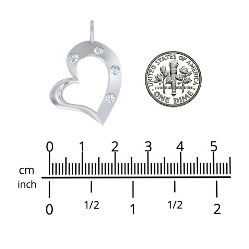 Mi Familia Tilted Heart Pendant