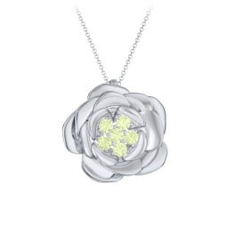 Family Rose Birthstone Pendant