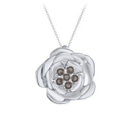 Family Rose Birthstone Pendant