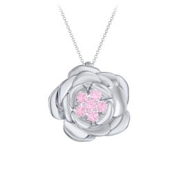 Family Rose Birthstone Pendant