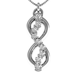 Nine Stone Infinity Pendant