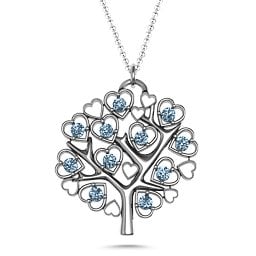 Heart Family Tree Pendant