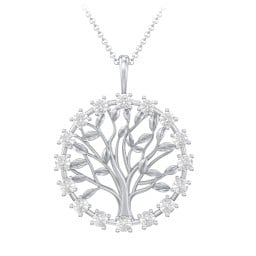 Halo Family Tree Pendant