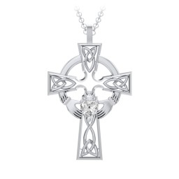 Claddagh Celtic Cross Pendant