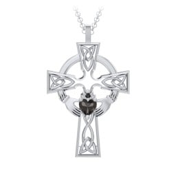 Claddagh Celtic Cross Pendant