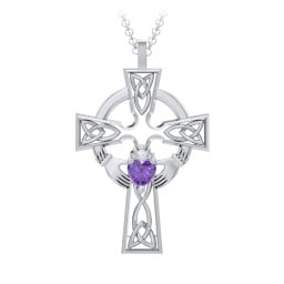 Claddagh Celtic Cross Pendant