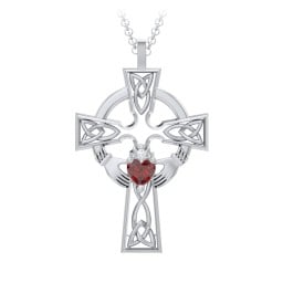 Claddagh Celtic Cross Pendant
