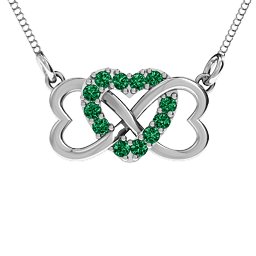 Triple Heart Infinity Pendant