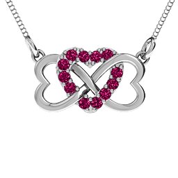 Triple Heart Infinity Pendant