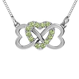 Triple Heart Infinity Pendant