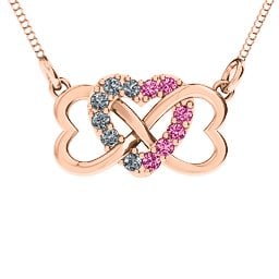 Triple Heart Infinity Pendant