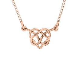 Braided Heart Knot Pendant