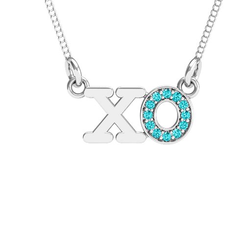 X and a Sparkly O Pendant