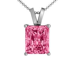 Emerald Cut Solitaire Pendant