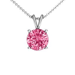 Graceful Round Solitaire Pendant