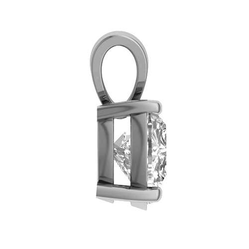 Opulent Heart Pendant – Sterling Silver with White Premium Zirconia