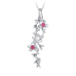 Cherry Blossoms in Bloom Branch Pendant