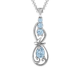 Ornate Butterfly Infinity Pendant