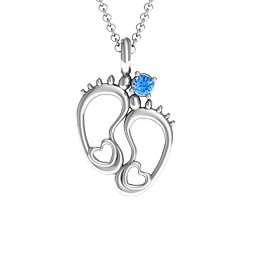 Baby's Feet Personalized Pendant