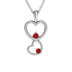 Two Hearts Double Heart Pendant