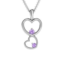 Two Hearts Double Heart Pendant