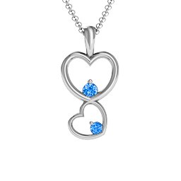 Two Hearts Double Heart Pendant