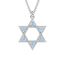 Star of David with Stones Pendant