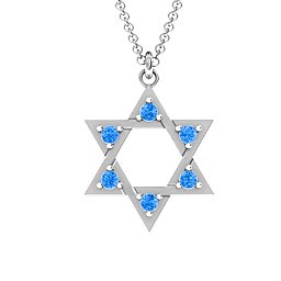 Star of David with Stones Pendant
